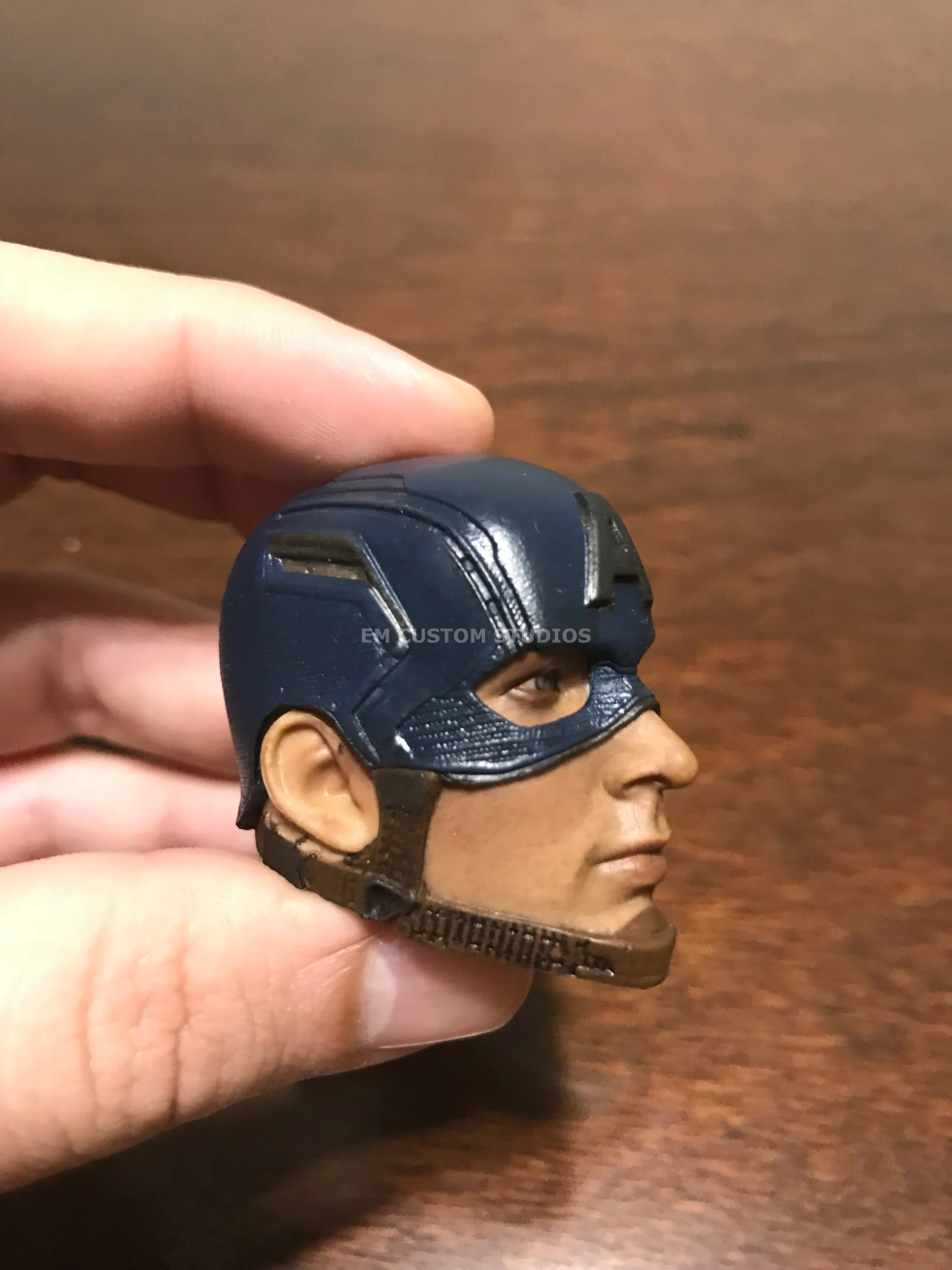 Cabeza Capitán doble boca marca custom escala 1/6 - Image 4