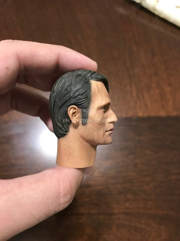 Cabeza custom Hannibal / Mads Mikkelsen escala 1/6 - Image 4