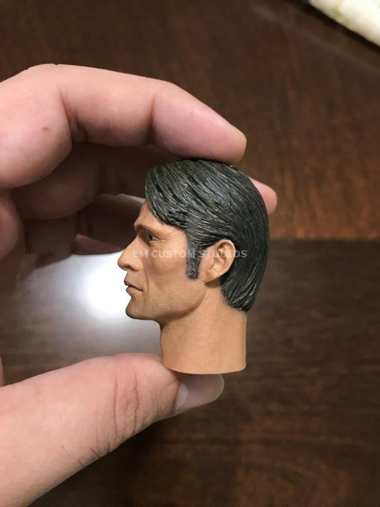Cabeza custom Hannibal / Mads Mikkelsen escala 1/6 - Image 5