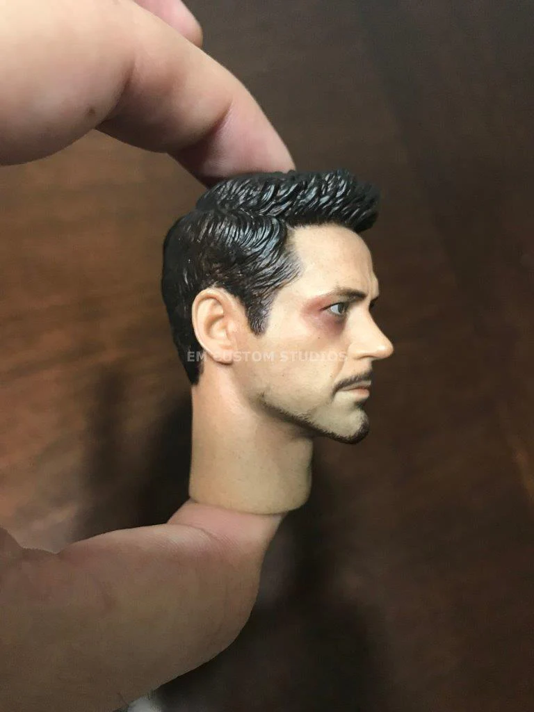 Cabeza custom Tony 5.0 con daño de batalla escala 1/6 - Image 3