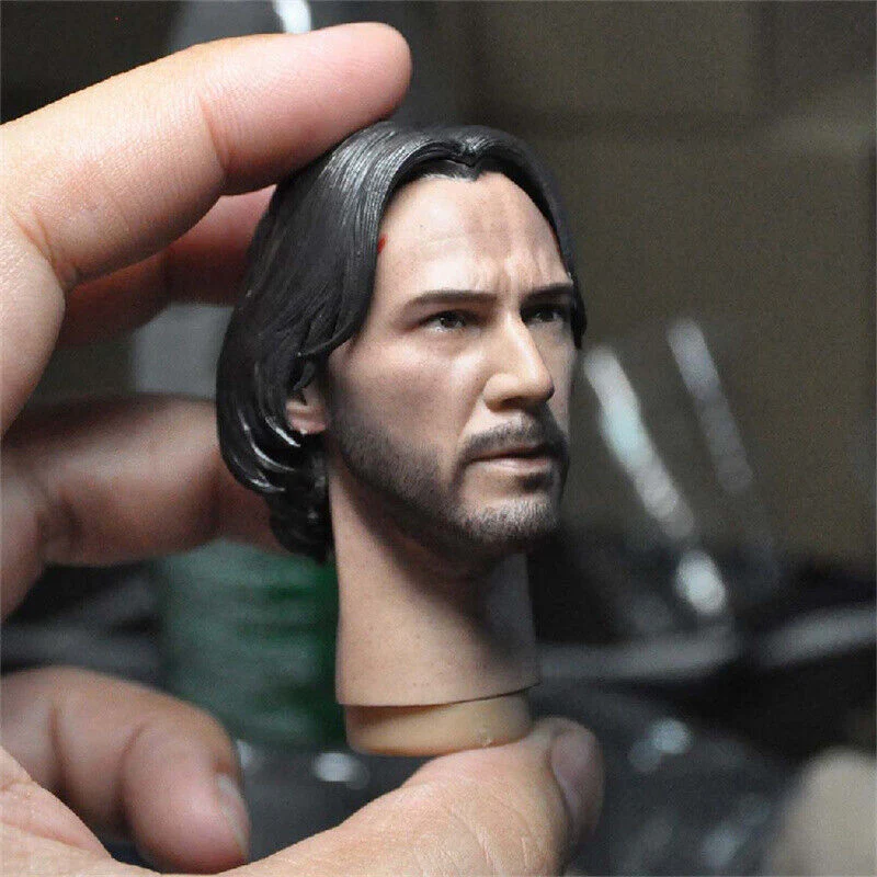 Cabeza Male John marca custom escala 1/6 - Image 12