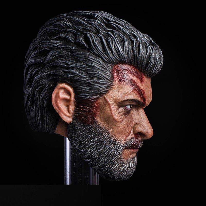 Cabeza Wolfman con daño de batalla Onetoys escala 1/6 - Image 3