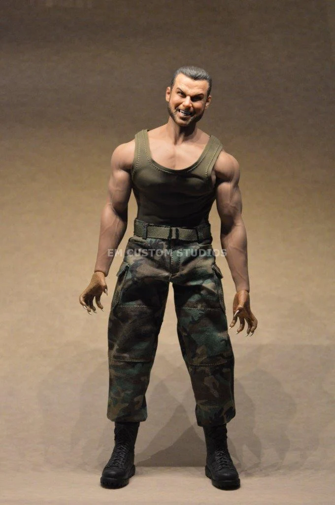 Figura Wolfman Brother con Uniforme Militar marca EM Custom Studios escala 1/6 - Image 9