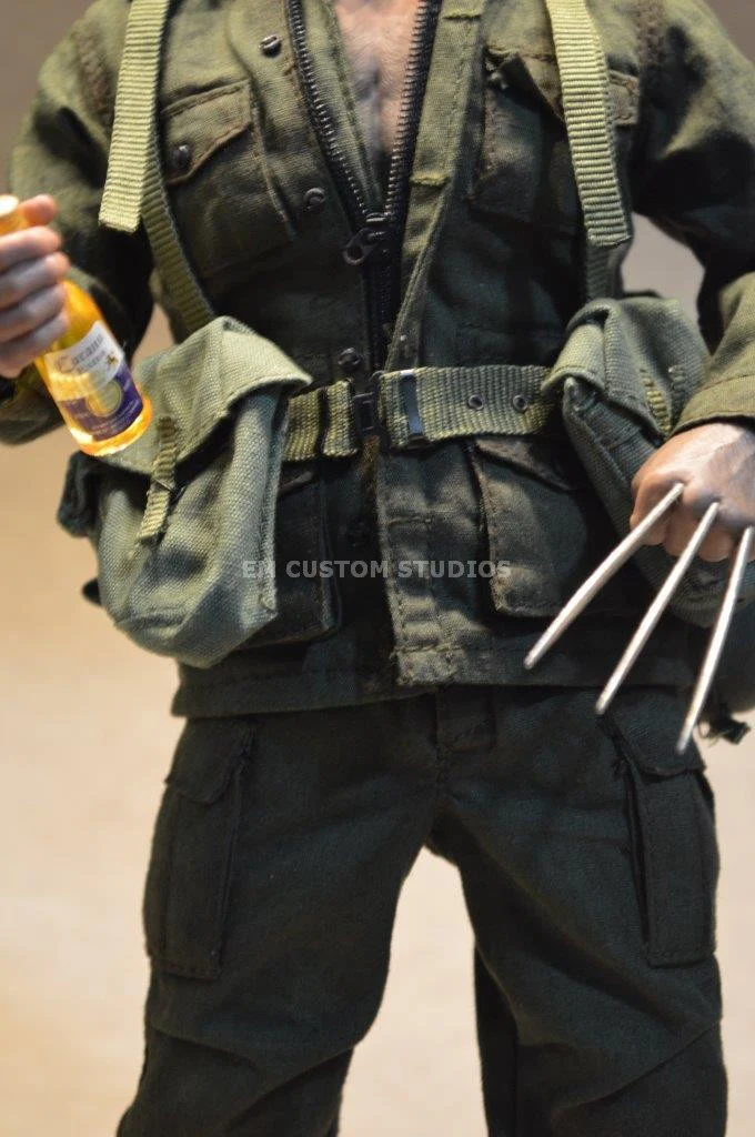 Figura Wolfman con traje militar Vietnam marca EM Custom Studios escala 1/6 - Image 7