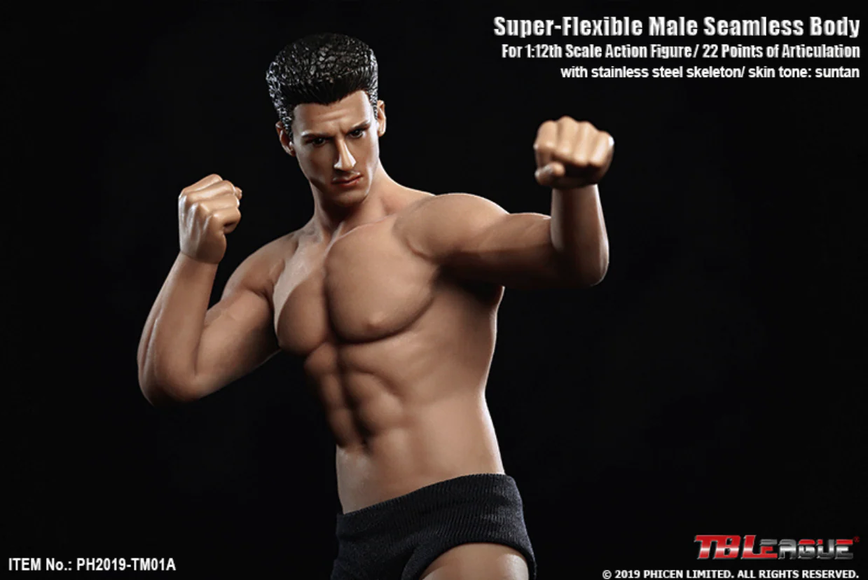 [PEDIDO] Cuerpo Masculino TM01-2A (2 versiones) (silicona) marca TBLeague escala pequeña 1/12 - Image 10