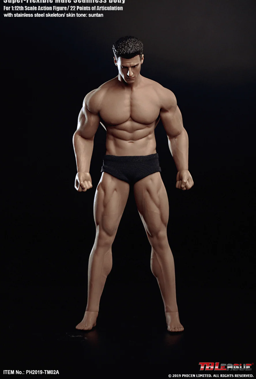 [PEDIDO] Cuerpo Masculino TM01-2A (2 versiones) (silicona) marca TBLeague escala pequeña 1/12 - Image 16