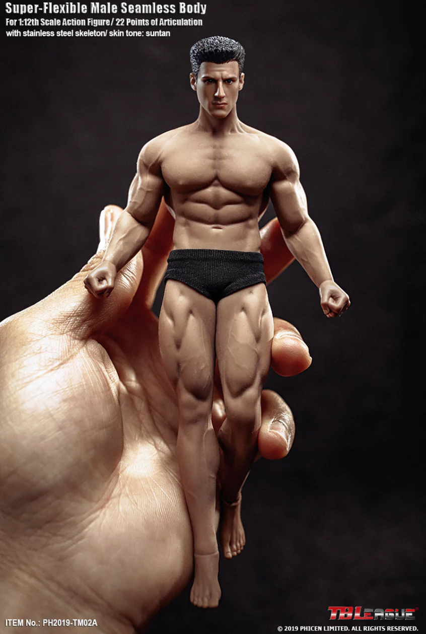 [PEDIDO] Cuerpo Masculino TM01-2A (2 versiones) (silicona) marca TBLeague escala pequeña 1/12 - Image 8