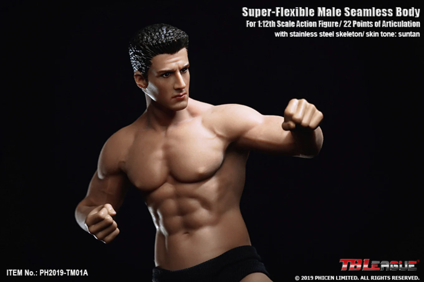 [PEDIDO] Cuerpo Masculino TM01-2A (2 versiones) (silicona) marca TBLeague escala pequeña 1/12 - Image 9