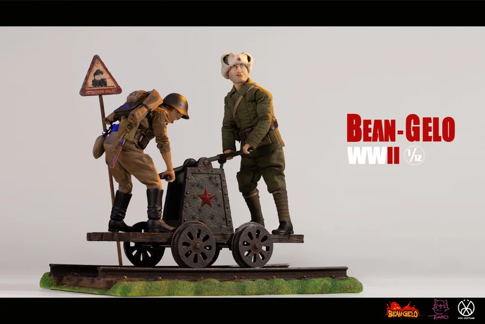 Pedido Diorama Rail Car Scene - Props Series- Bean Gelo WWII marca Poptoys SPS001 escala pequeña 1/12 - Image 5
