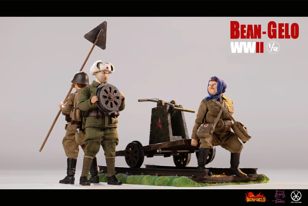 Pedido Diorama Rail Car Scene - Props Series- Bean Gelo WWII marca Poptoys SPS001 escala pequeña 1/12 - Image 7