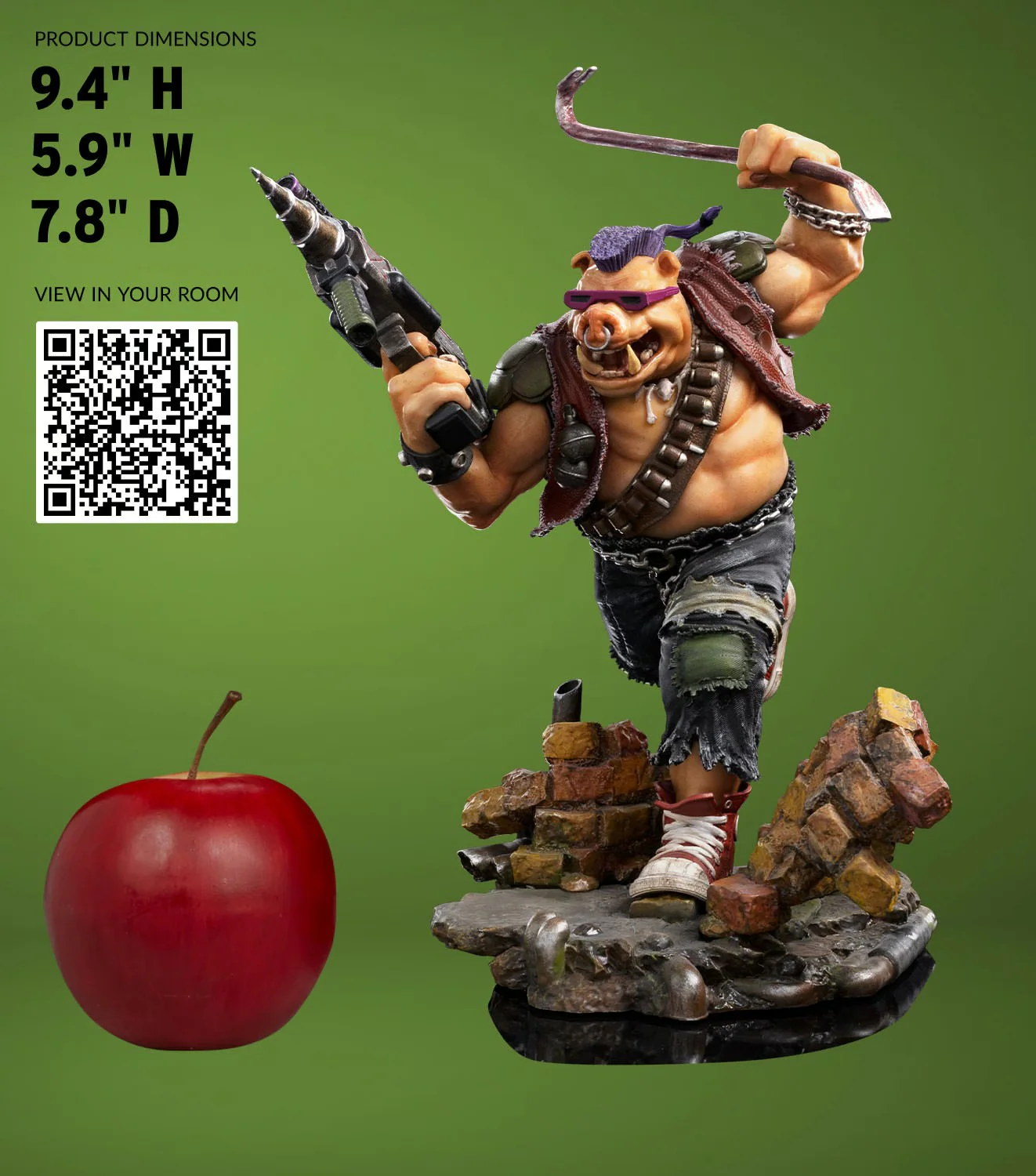 Pedido Estatua Bebop - Teenage Mutant Ninja Turtles - BDS Limited Edition marca Iron Studios escala de arte 1/10 - Image 14