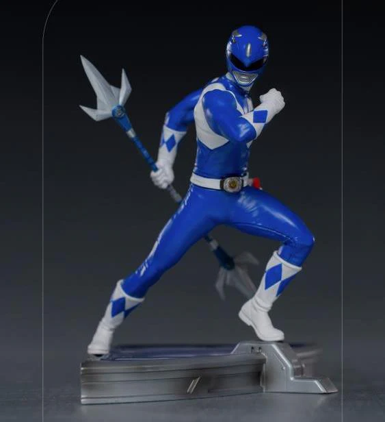 Pedido Estatua Blue Ranger - Mighty Morphin Power Rangers - Battle Diorama Series (BDS) - marca Iron Studios escala de arte 1/10 - Image 3