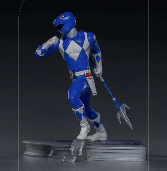 Pedido Estatua Blue Ranger - Mighty Morphin Power Rangers - Battle Diorama Series (BDS) - marca Iron Studios escala de arte 1/10 - Image 4