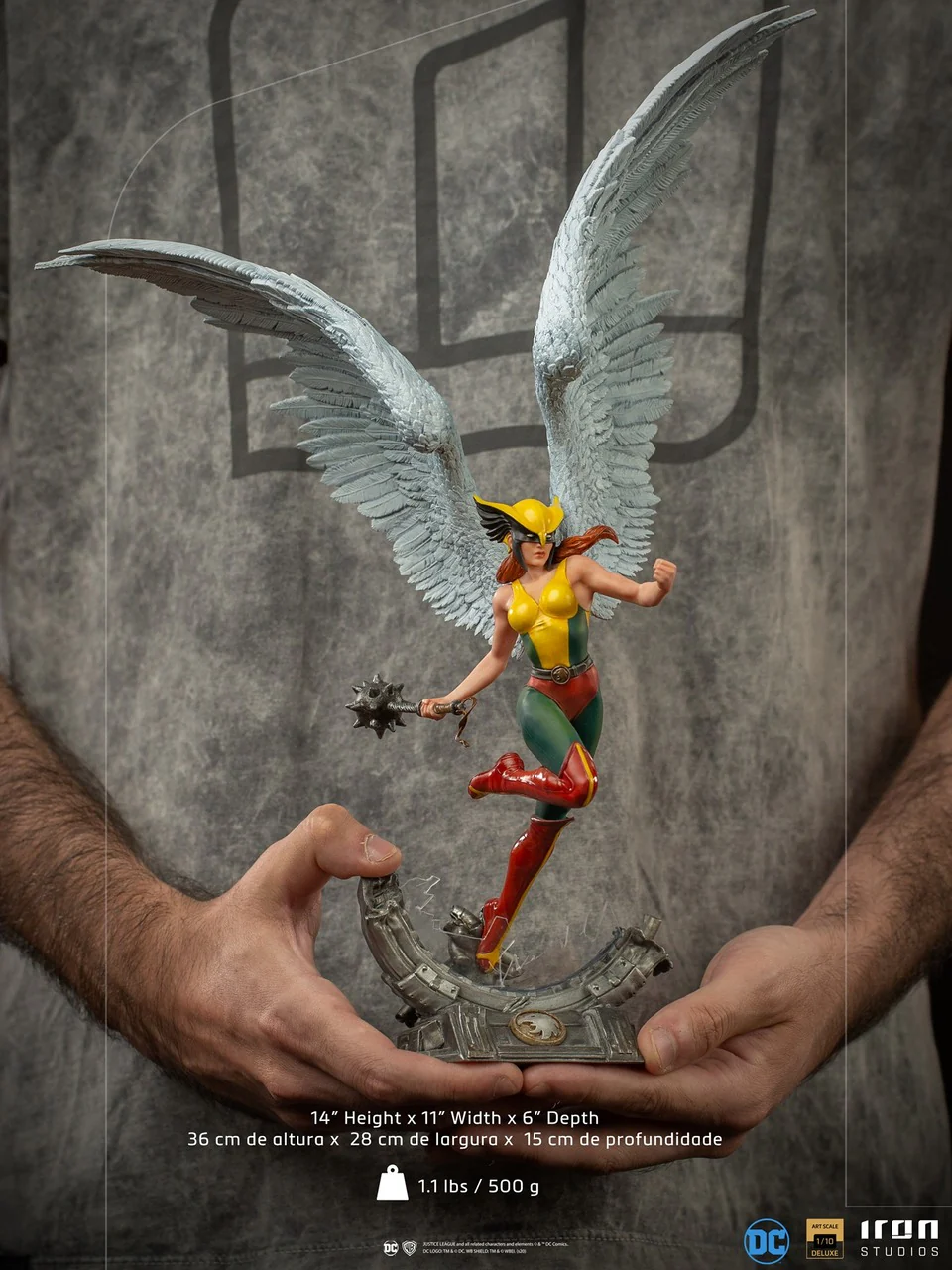 Pedido Estatua Hawkgirl Deluxe - DC Comics marca Iron Studios BDS escala de arte 1/10 - Image 10
