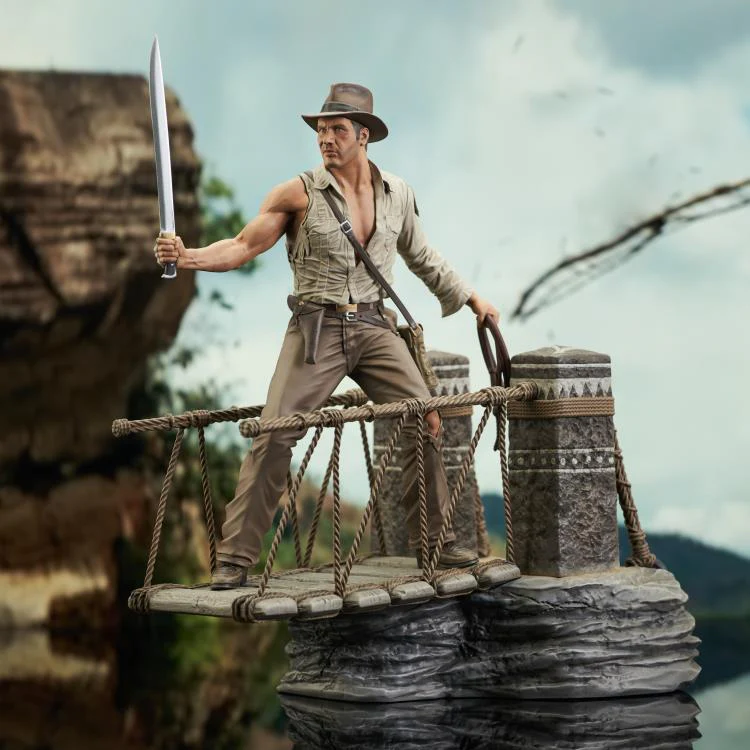 Pedido Estatua Indiana Jones (Bridge Escape) Deluxe Diorama Gallery - Indiana Jones and the Temple of Doom marca Diamond Select Toys escala 1/7 - Image 3