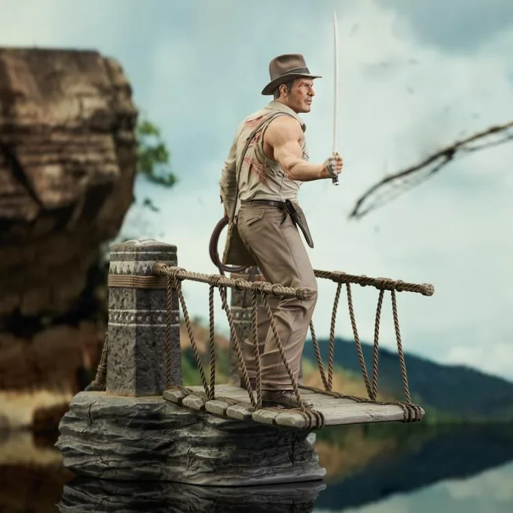 Pedido Estatua Indiana Jones (Bridge Escape) Deluxe Diorama Gallery - Indiana Jones and the Temple of Doom marca Diamond Select Toys escala 1/7 - Image 4