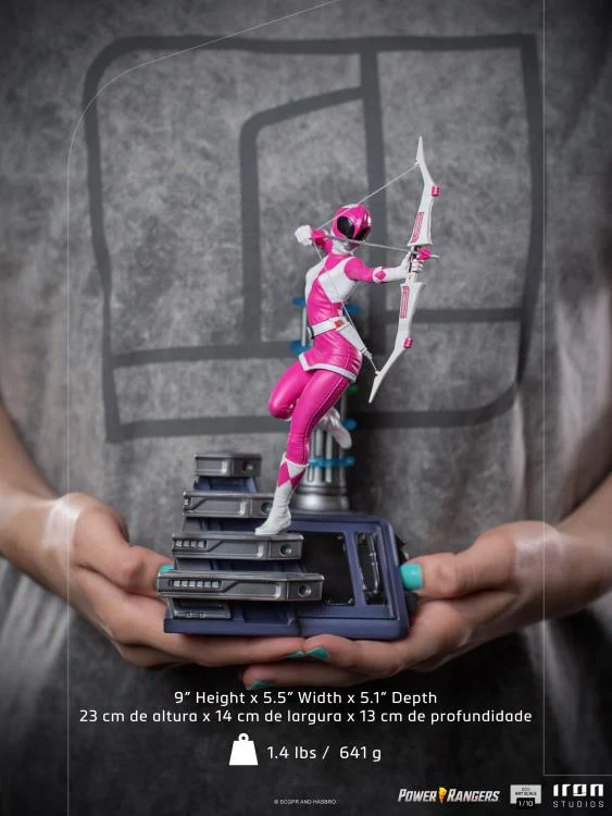 Pedido Estatua Pink Ranger - Mighty Morphin Power Rangers - Battle Diorama Series (BDS) - marca Iron Studios escala de arte 1/10 - Image 12