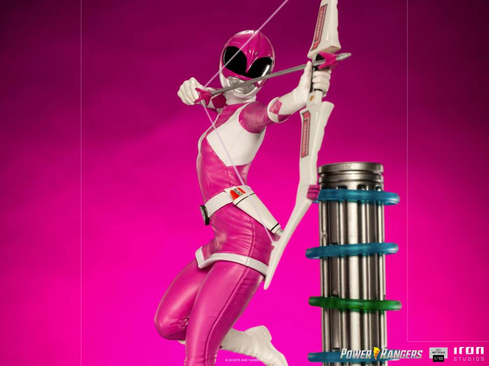 Pedido Estatua Pink Ranger - Mighty Morphin Power Rangers - Battle Diorama Series (BDS) - marca Iron Studios escala de arte 1/10 - Image 2