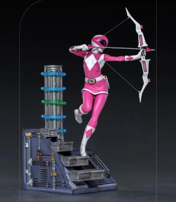 Pedido Estatua Pink Ranger - Mighty Morphin Power Rangers - Battle Diorama Series (BDS) - marca Iron Studios escala de arte 1/10 - Image 3
