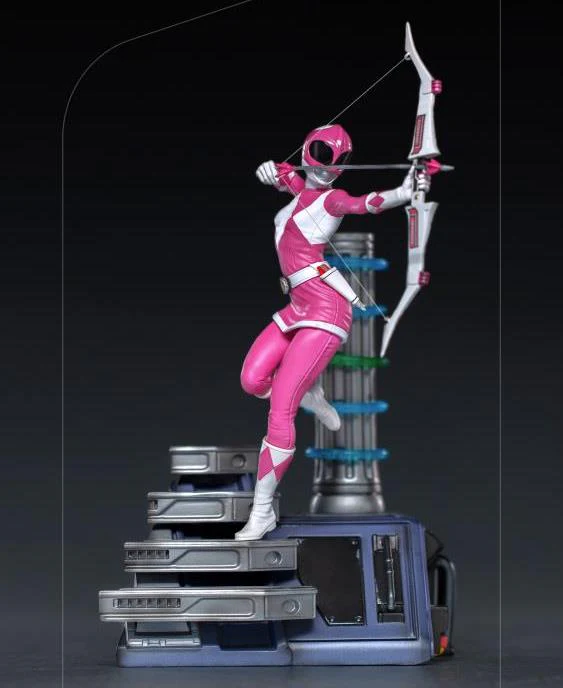 Pedido Estatua Pink Ranger - Mighty Morphin Power Rangers - Battle Diorama Series (BDS) - marca Iron Studios escala de arte 1/10 - Image 4