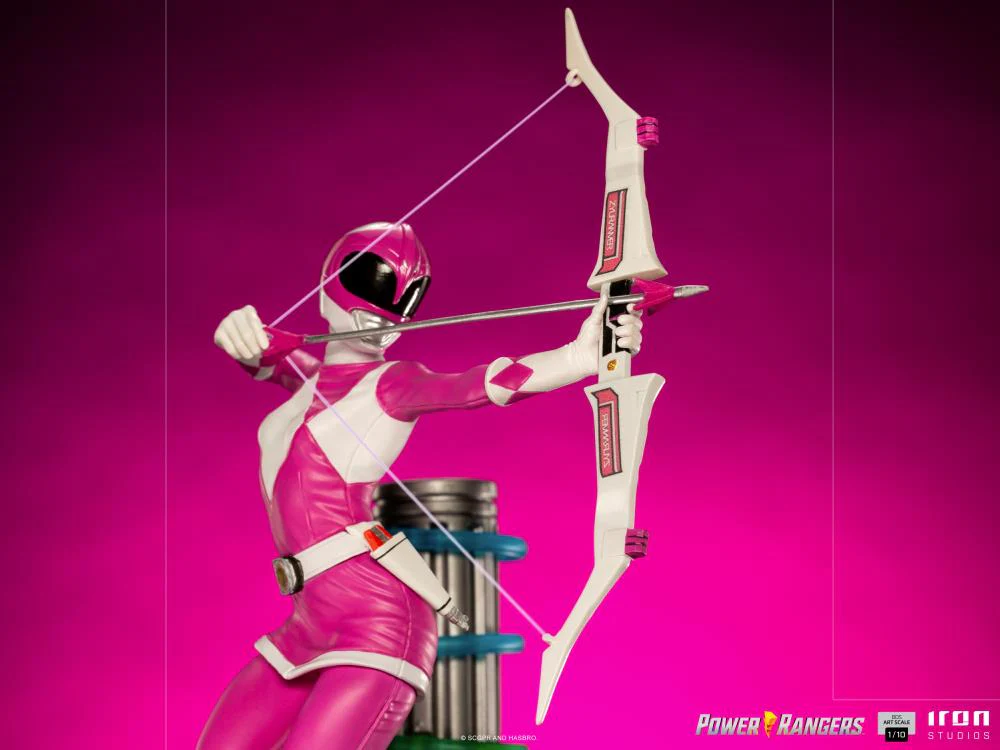 Pedido Estatua Pink Ranger - Mighty Morphin Power Rangers - Battle Diorama Series (BDS) - marca Iron Studios escala de arte 1/10 - Image 7