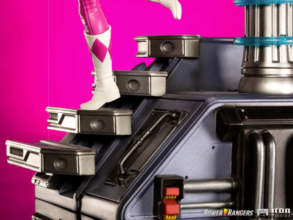 Pedido Estatua Pink Ranger - Mighty Morphin Power Rangers - Battle Diorama Series (BDS) - marca Iron Studios escala de arte 1/10 - Image 8