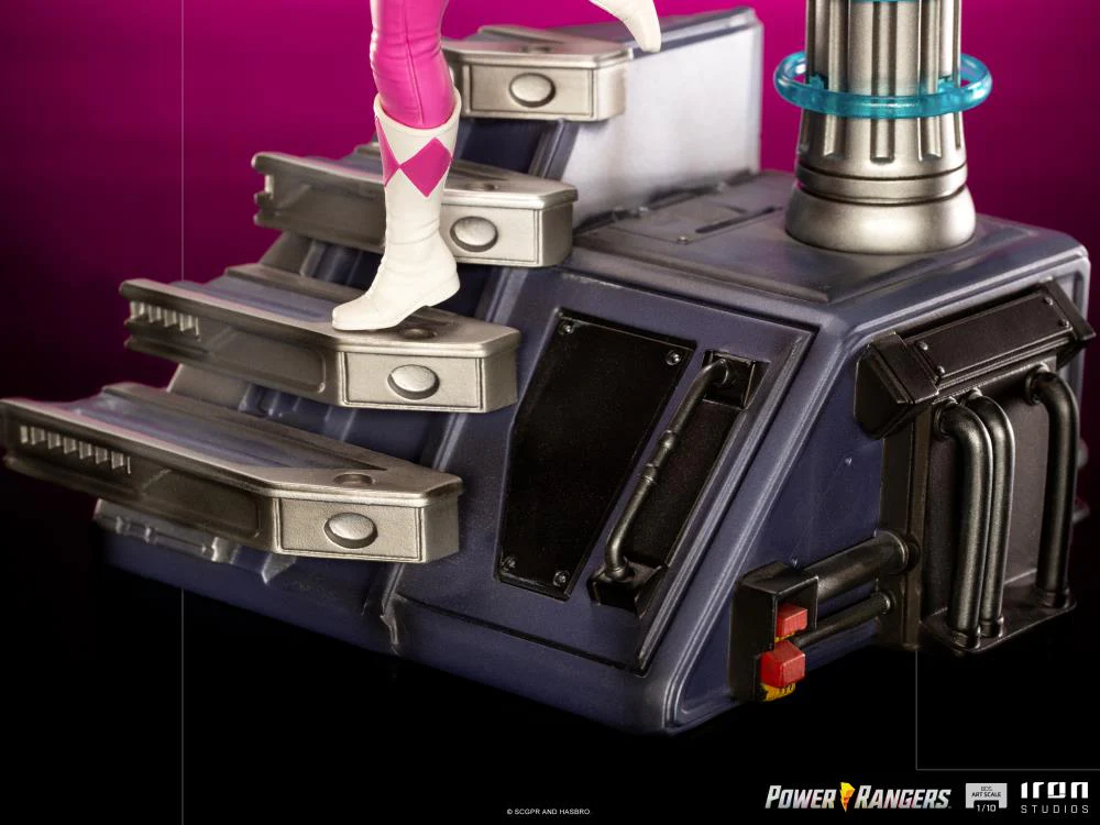 Pedido Estatua Pink Ranger - Mighty Morphin Power Rangers - Battle Diorama Series (BDS) - marca Iron Studios escala de arte 1/10 - Image 9