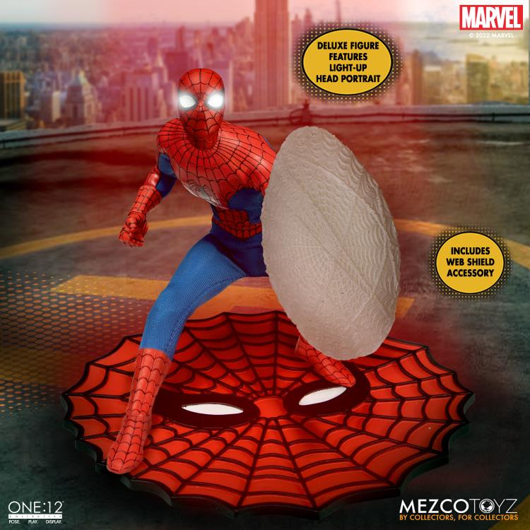 Pedido Figura Amazing Spider-Man Deluxe Edition - One:12 Collective marca Mezco Toyz 76295 escala pequeña 1/12 - Image 4