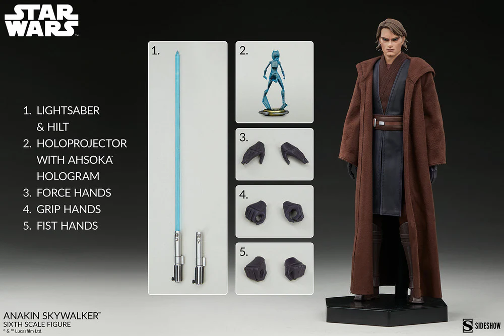 Pedido Figura Anakin Skywalker™ - Star Wars: The Clone Wars™ marca Sideshow Collectibles escala 1/6 - Image 19