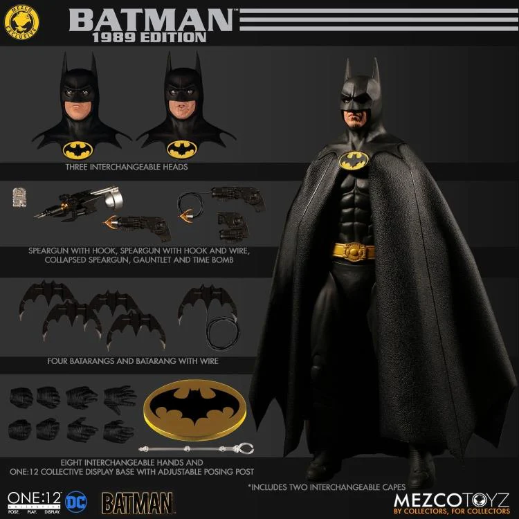 Pedido Figura Batman (Exclusive - Limited Edition) - Batman (1989) One:12 Collective marca Mezco Toyz 77070 escala pequeña 1/12 - Image 10