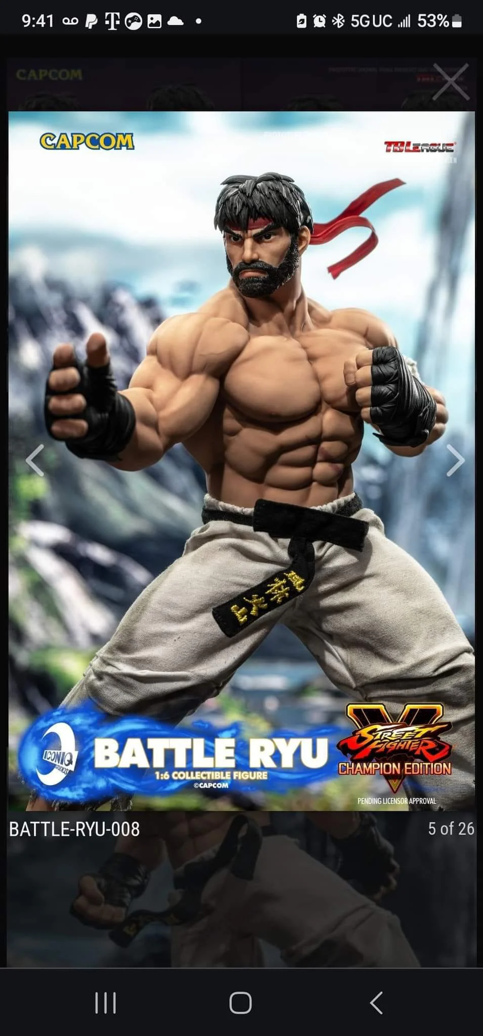 Pedido Figura Battle RYU (Limited Edition) - Street Fighter V: Champion Edition - Iconiq Gaming Series marca Iconiq Studios IQGS-06 escala 1/6 - Image 11
