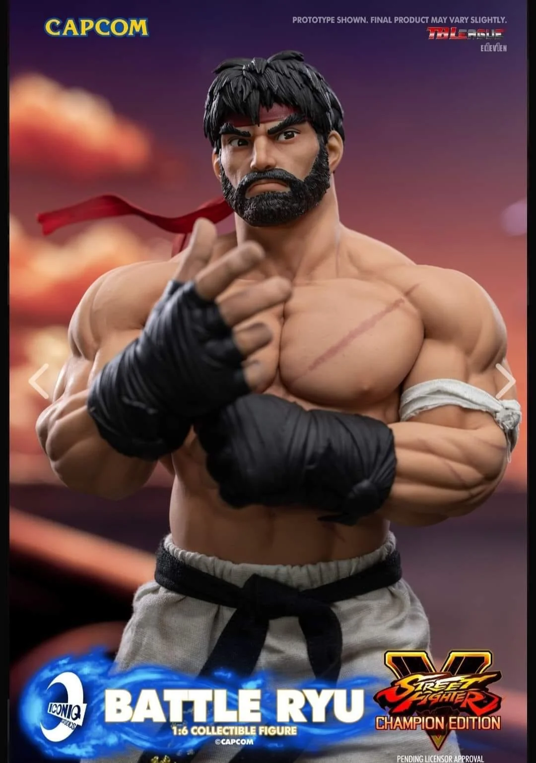 Pedido Figura Battle RYU (Limited Edition) - Street Fighter V: Champion Edition - Iconiq Gaming Series marca Iconiq Studios IQGS-06 escala 1/6 - Image 4