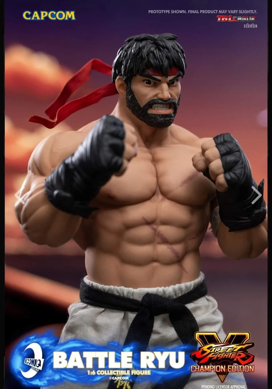 Pedido Figura Battle RYU (Limited Edition) - Street Fighter V: Champion Edition - Iconiq Gaming Series marca Iconiq Studios IQGS-06 escala 1/6 - Image 5
