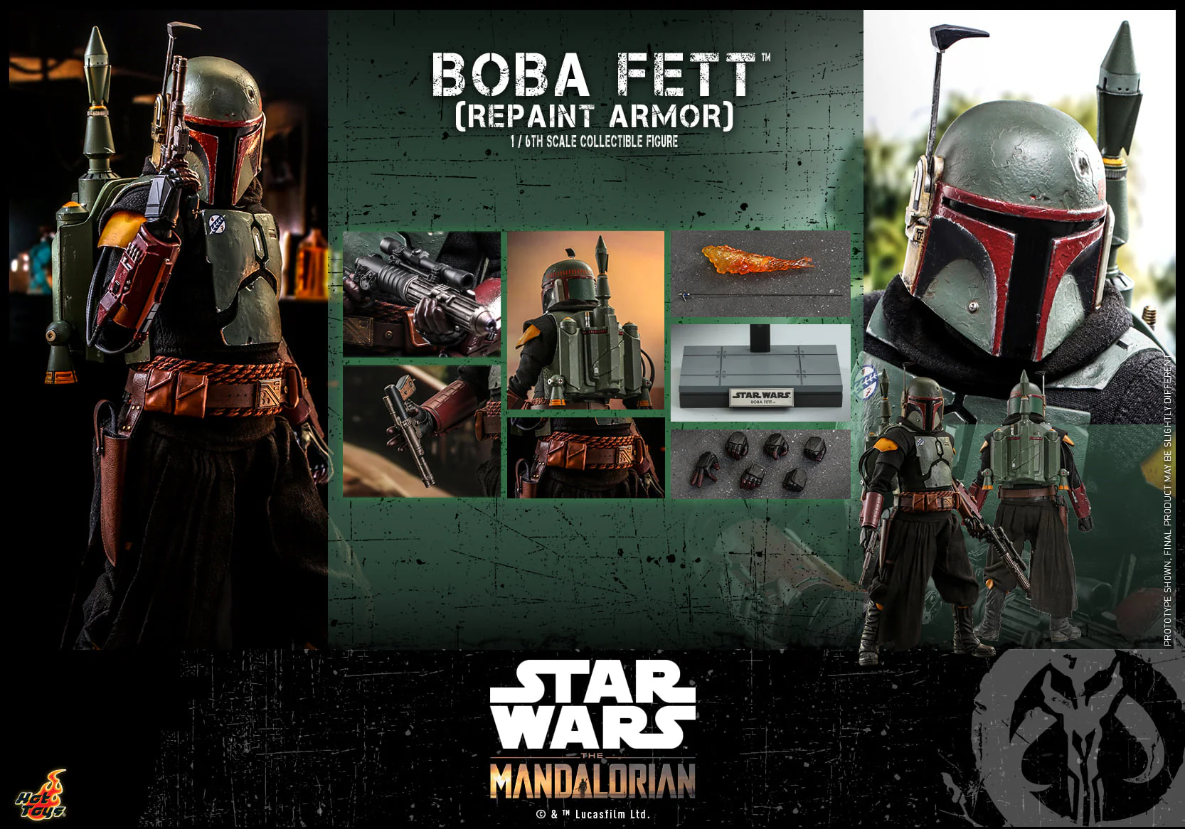 Pedido Figura Boba Fett (Repaint Armor) (Standard version) - Star Wars: The Mandalorian marca Hot Toys TMS055 escala 1/6 - Image 10