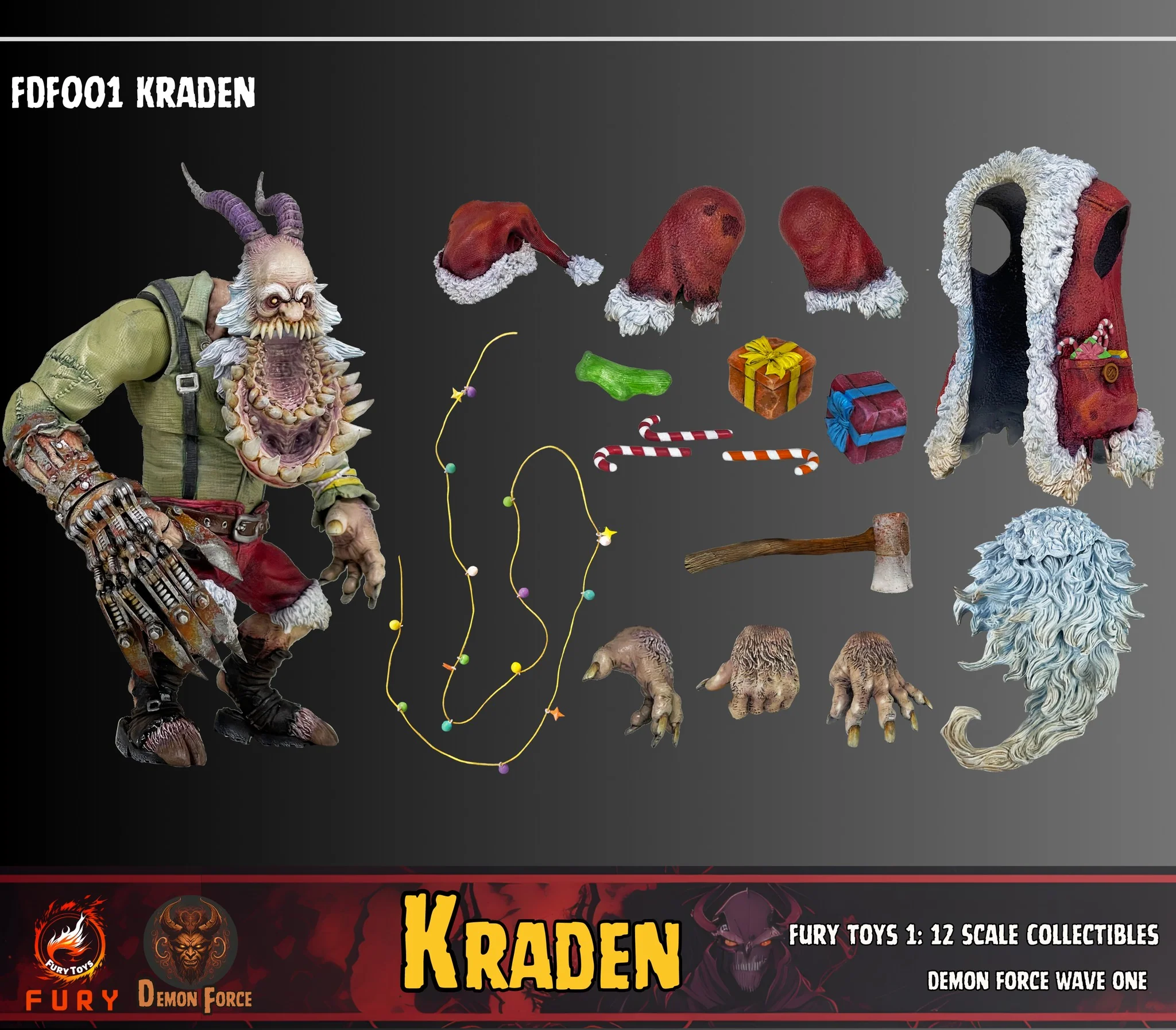 Pedido Figuras Brothers Kraden & Krynn - Demon Force Wave One (Set de 2 figuras + bonus) marca Fury Toys FDF001 FDF002 escala pequeña 1/12 - Image 12