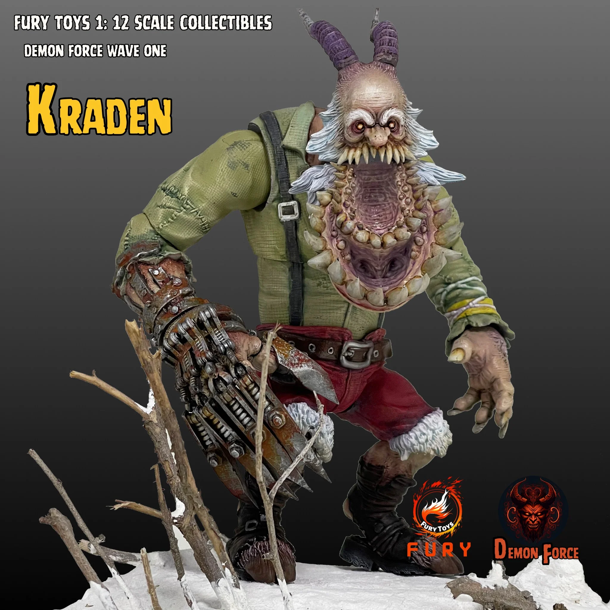 Pedido Figuras Brothers Kraden & Krynn - Demon Force Wave One (Set de 2 figuras + bonus) marca Fury Toys FDF001 FDF002 escala pequeña 1/12 - Image 7