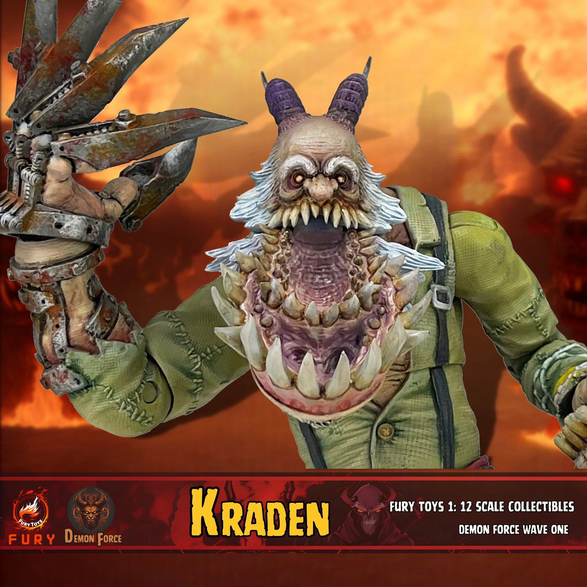 Pedido Figuras Brothers Kraden & Krynn - Demon Force Wave One (Set de 2 figuras + bonus) marca Fury Toys FDF001 FDF002 escala pequeña 1/12 - Image 8