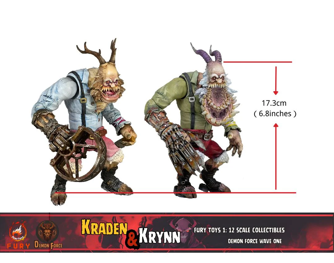 Pedido Figuras Brothers Kraden & Krynn - Demon Force Wave One (Set de 2 figuras + bonus) marca Fury Toys FDF001 FDF002 escala pequeña 1/12 - Image 26