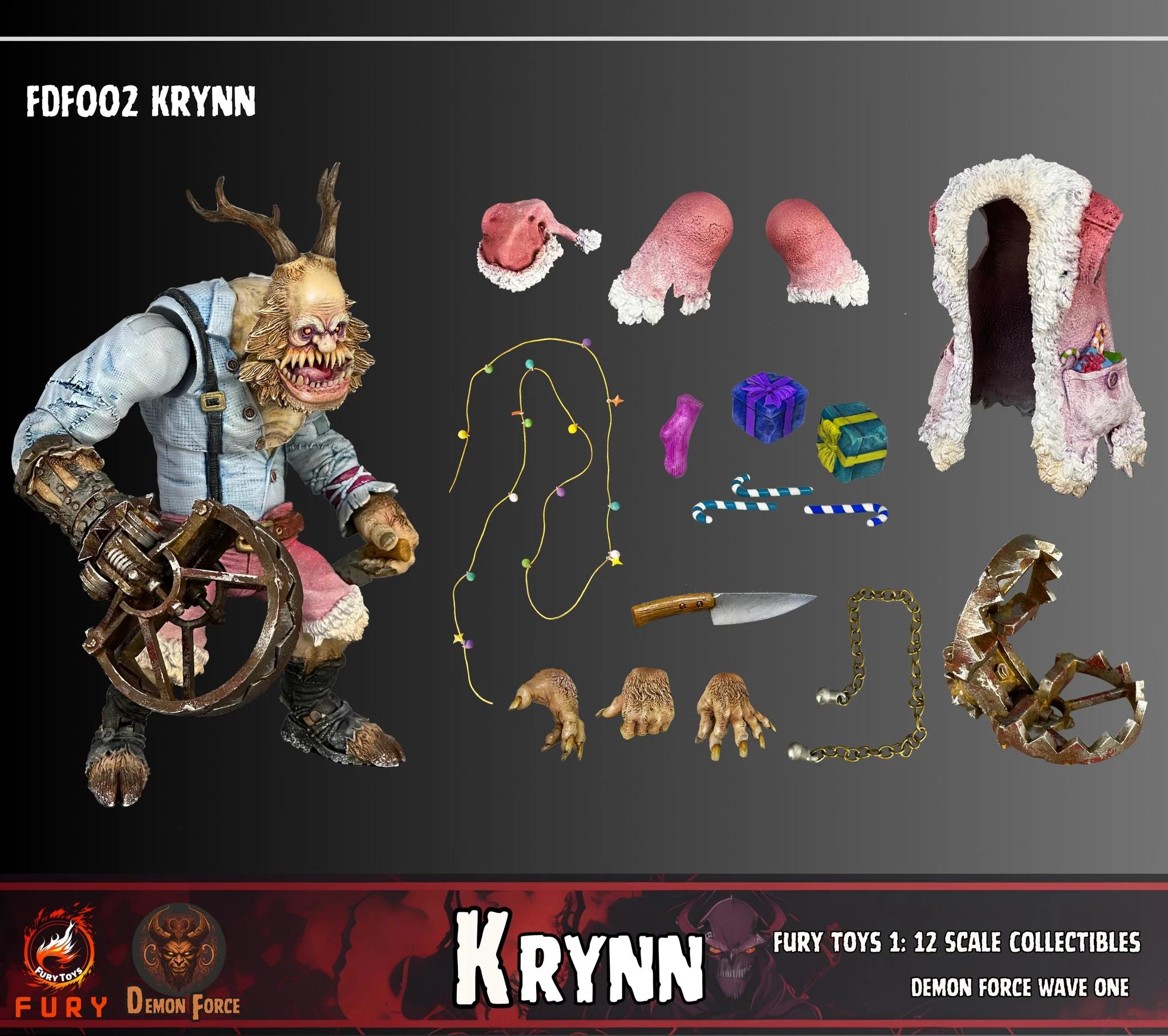 Pedido Figuras Brothers Kraden & Krynn - Demon Force Wave One (Set de 2 figuras + bonus) marca Fury Toys FDF001 FDF002 escala pequeña 1/12 - Image 25