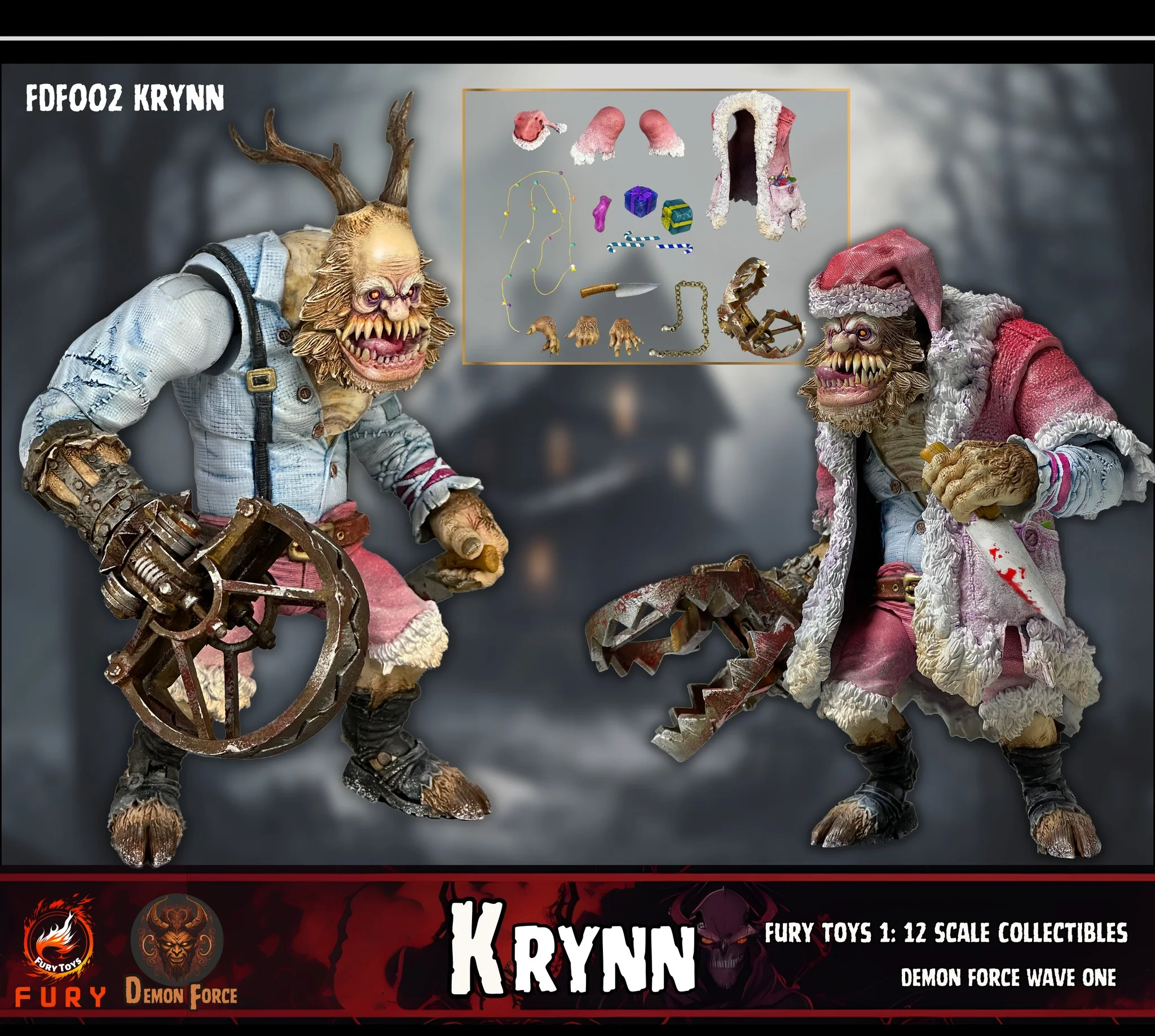 Pedido Figuras Brothers Kraden & Krynn - Demon Force Wave One (Set de 2 figuras + bonus) marca Fury Toys FDF001 FDF002 escala pequeña 1/12 - Image 14