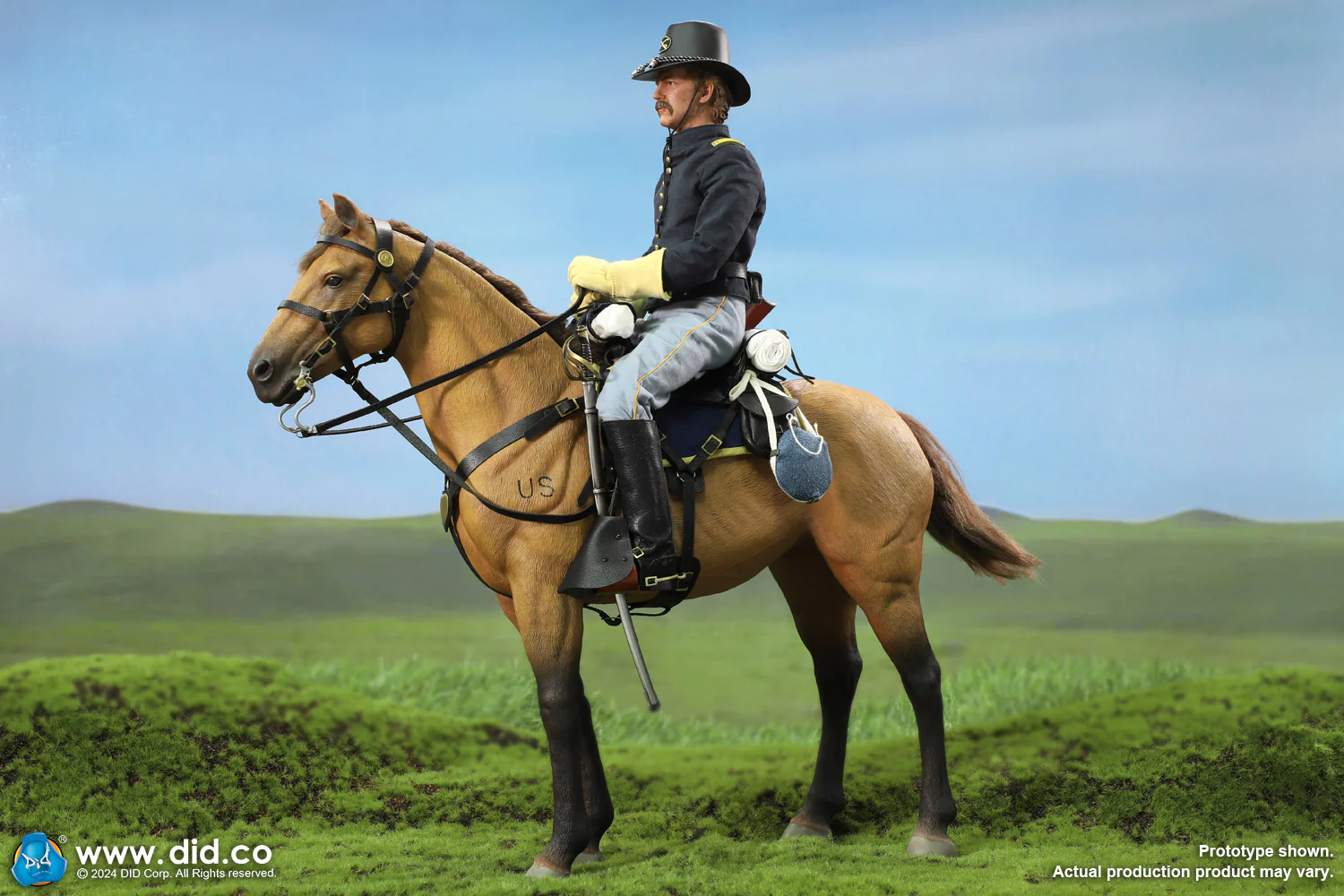 Pedido Figura Caballo de Guerra Marrón (de pie) / Brown War Horse (Standing) - U.S. Civil War marca DID E60076 escala 1/6 - Image 11