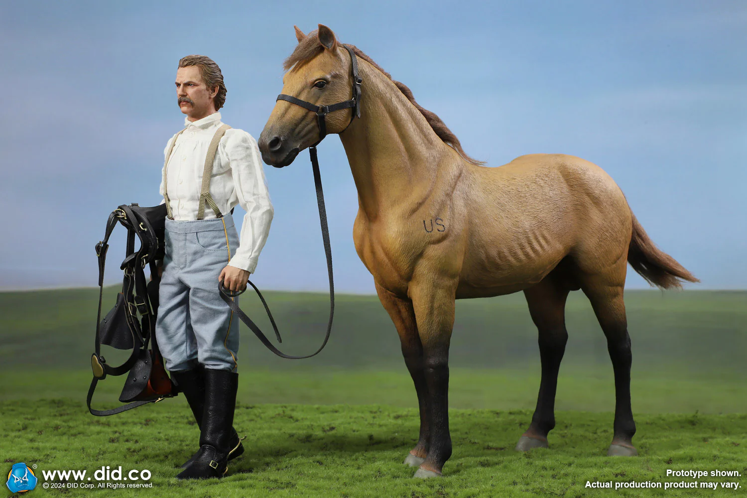 Pedido Figura Caballo de Guerra Marrón (de pie) / Brown War Horse (Standing) - U.S. Civil War marca DID E60076 escala 1/6 - Image 15