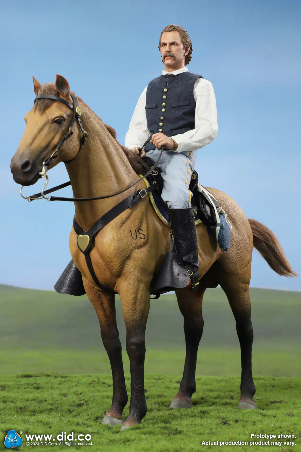 Pedido Figura Caballo de Guerra Marrón (de pie) / Brown War Horse (Standing) - U.S. Civil War marca DID E60076 escala 1/6 - Image 19