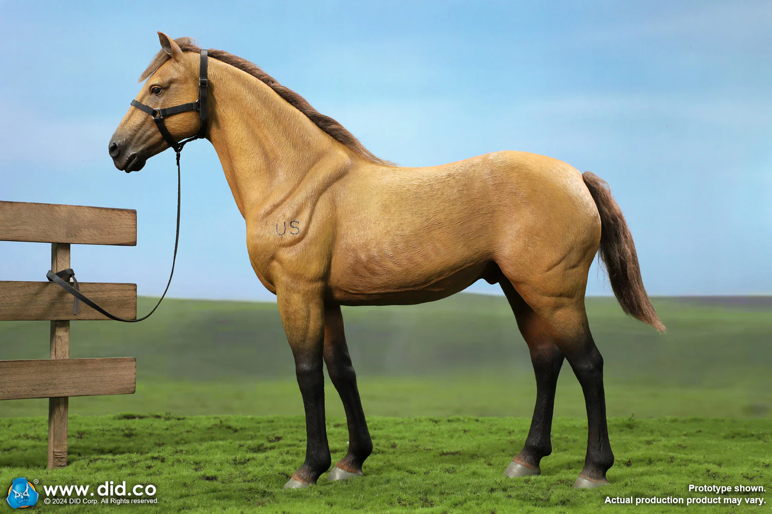 Pedido Figura Caballo de Guerra Marrón (de pie) / Brown War Horse (Standing) - U.S. Civil War marca DID E60076 escala 1/6 - Image 24