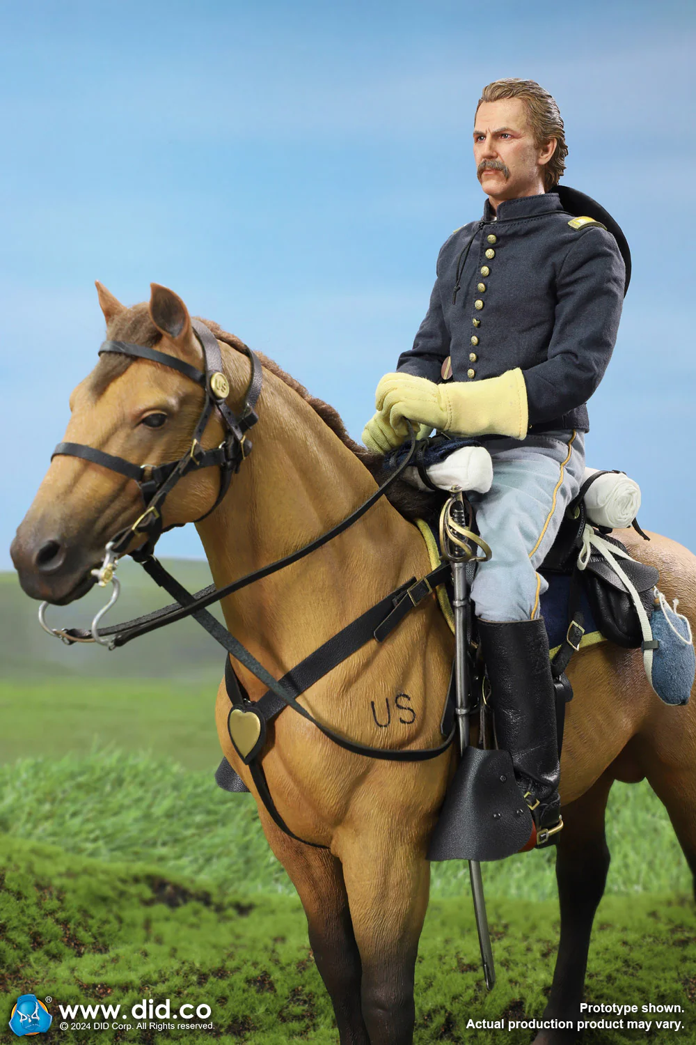 Pedido Figura Caballo de Guerra Marrón (de pie) / Brown War Horse (Standing) - U.S. Civil War marca DID E60076 escala 1/6 - Image 4
