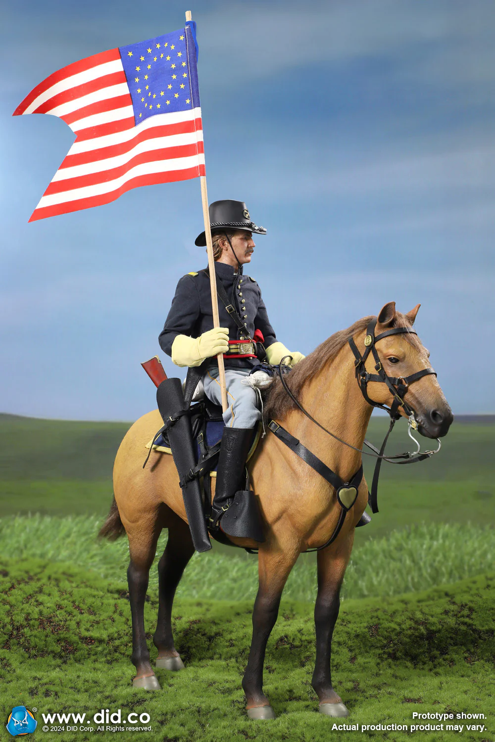 Pedido Figura Caballo de Guerra Marrón (de pie) / Brown War Horse (Standing) - U.S. Civil War marca DID E60076 escala 1/6 - Image 8
