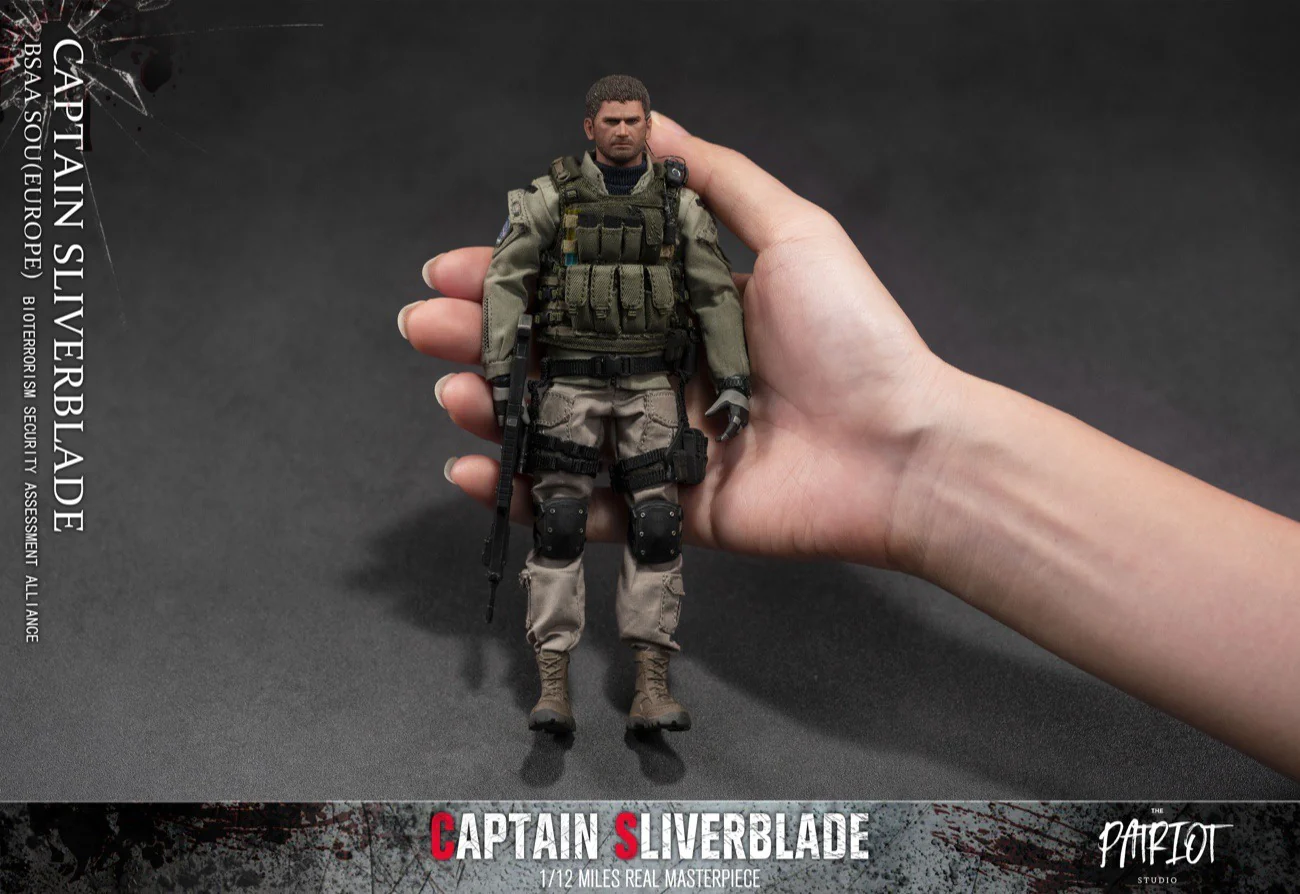 Pedido Figura Captain Sliverblade (2 versiones) marca Patriot Studios escala pequeña 1/12 - Image 10