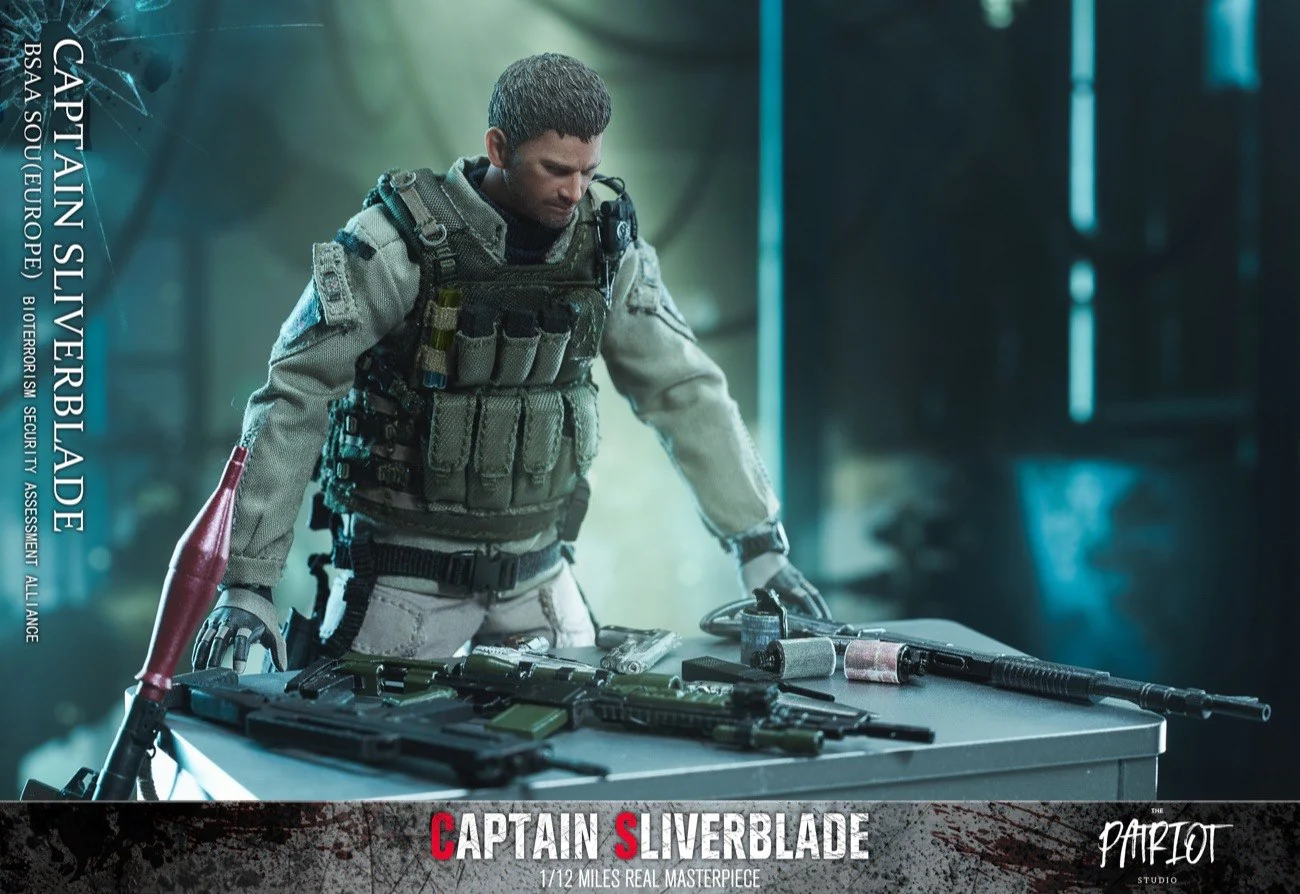 Pedido Figura Captain Sliverblade (2 versiones) marca Patriot Studios escala pequeña 1/12 - Image 8
