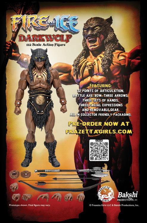 Pedido Figura Dark Wolf - Fire and Ice marca Frazetta Girls escala pequeña 1/12 - Image 11