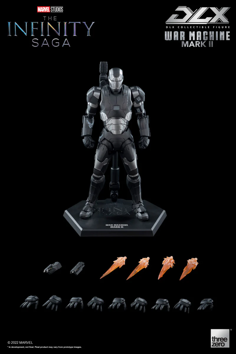 Pedido Figura DLX War Machine Mark 2 - Avengers: The Infinity Saga marca Threezero 3Z0478 escala pequeña 1/12 - Image 15